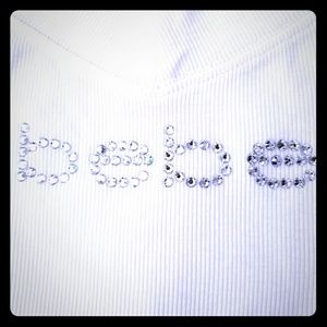 BEBE ribbed vneck Small